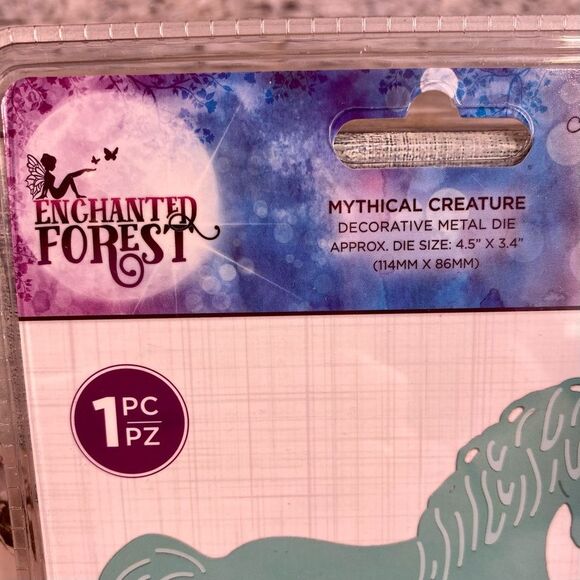 Crafters Companion NWT Enchanted Forest Mythical Creature Metal Dies Set of 1 - Picture 3 of 4